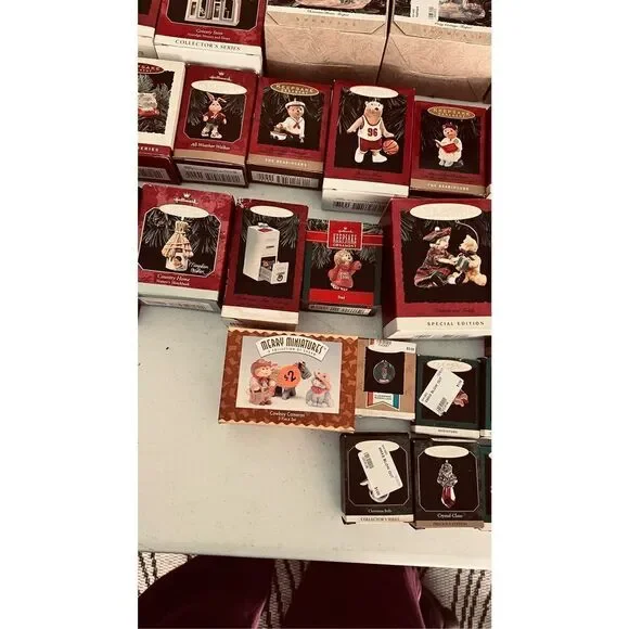 Hallmark Keepsake Christmas Ornaments Vintage Lot of 55 New Original Box